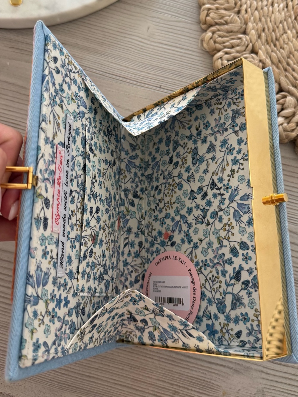 Olympia Le-Tan Monet Embroidered Clutch Purse - Picture 8 of 12